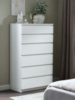TANGECómoda TANGE 6 cajones blanco