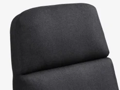 TANKEDALSillón reclinable con reposapiés TANKEDAL tela gris oscuro