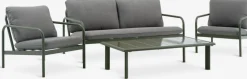 TEGLUMConjunto muebles jardín TEGLUM 4,5 plazas verde oliva