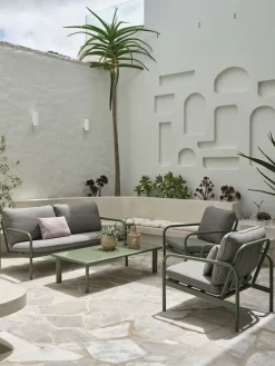 TEGLUMConjunto muebles jardín TEGLUM 4,5 plazas verde oliva