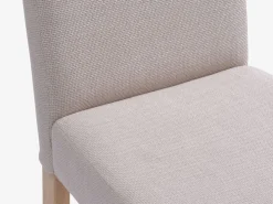 TUREBYSilla de comedor TUREBY tela beis