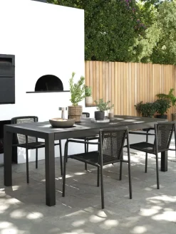 TYDALMesa de jardín TYDAL A95xL208/272 negro