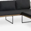 UGILTSofá de exterior UGILT con chaise longue 3 plazas madera
