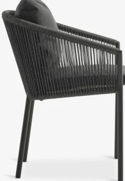 VAMDRUP + GILJAMesa VAMDRUP Ø120 + 4 sillas GILJA gris