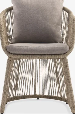VAMDRUP + STORDALENMesa VAMDRUP Ø120 beis + 4 sillas STORDALEN natural
