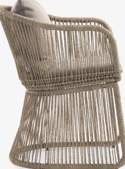 VAMDRUP + STORDALENMesa VAMDRUP Ø120 beis + 4 sillas STORDALEN natural