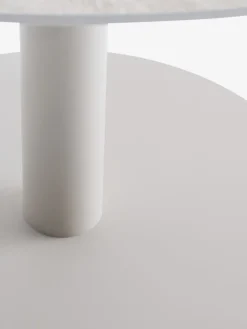 VAMDRUP + STORDALENMesa VAMDRUP Ø120 beis + 4 sillas STORDALEN natural