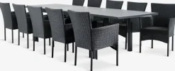 VATTRUP + AIDTMesa VATTRUP L206/321 + 4 sillas AIDT negro