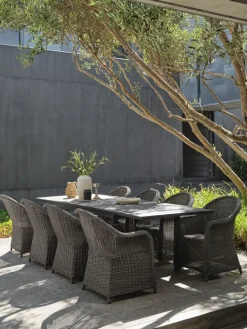 VATTRUPMesa de jardín VATTRUP A95xL172/276 negro