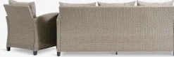 VENConjunto muebles jardín VEN 4 plazas chaise longue natural