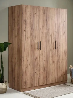 VIBYArmario VIBY 150x200 3 puertas color roble salvaje natural