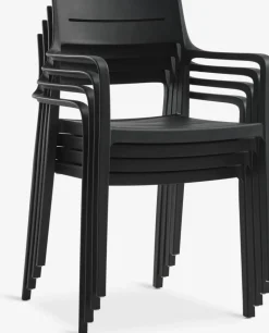 VIERLI + INGSTRUPMesa VIERLI L149 + 4 sillas INGSTRUP negro
