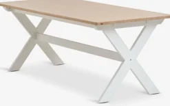 VISLINGEMesa de comedor VISLINGE 90x190 natural/blanco