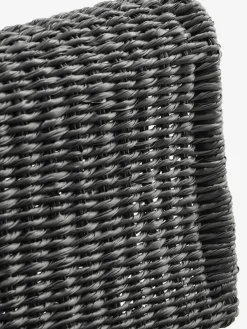 VOSSSofá de exterior VOSS 2 plazas negro