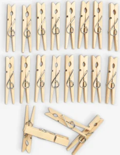 WILLHEMPinzas para ropa WILLHEM madera 20 unidades
